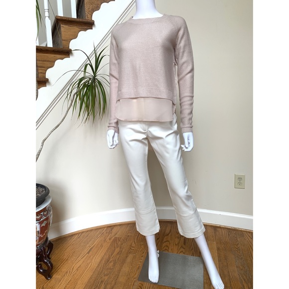 Combination blush hi low sweater, XS - Picture 4 of 16